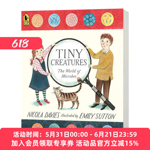 微生物的世界 英文原版 Tiny Creatures The World of Microbes 英文版儿童英语科普绘本 进口原版书籍 Nicola Davies