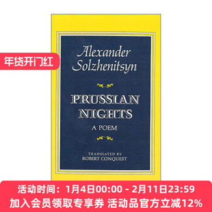 原版 Prussian Nights 普鲁士之夜 俄英双语版 索尔仁尼琴诗歌与散文集 进口原版书籍