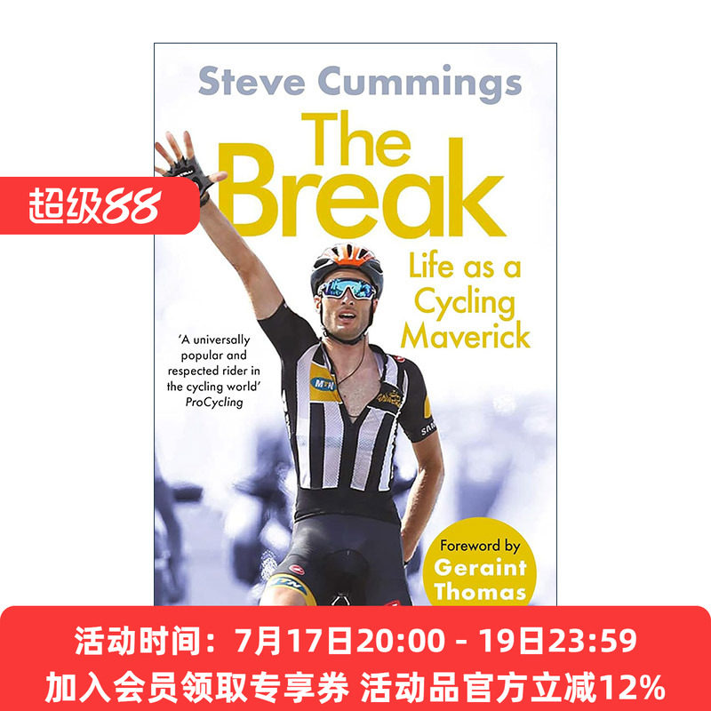 英文原版 The Break 突破自我 环法自行车赛车手Steve Cummings自传 纪录片逆风飞驰 英文版 进口英语原版书籍