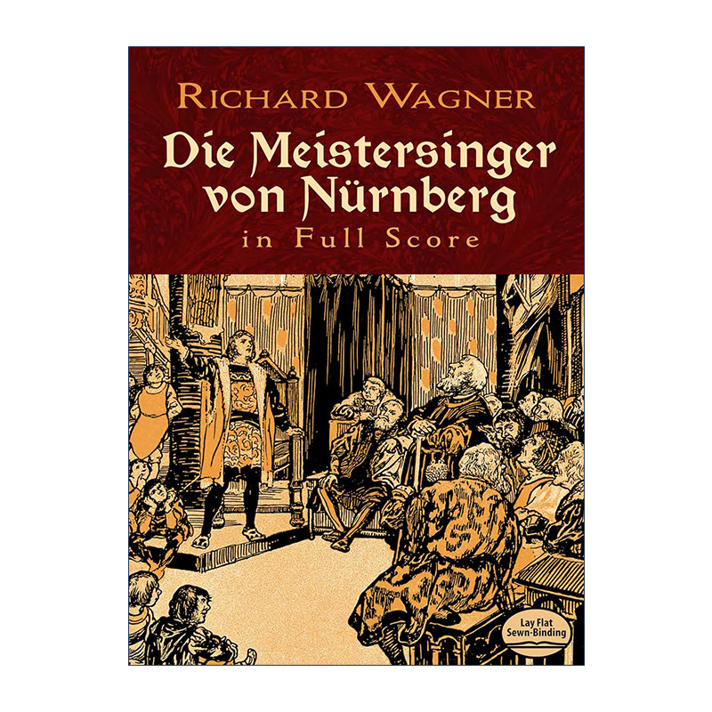 英文原版 Die Meistersinger von Nürnberg in Full Score Dover Opera Scores 理查德·瓦格纳歌剧纽伦堡的名歌手全谱 书籍/杂志/报纸 艺术类原版书 原图主图