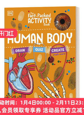 人体百科知识活动书 英文原版 The Fact-Packed Activity Book Human Body 英文版 进口英语原版书籍