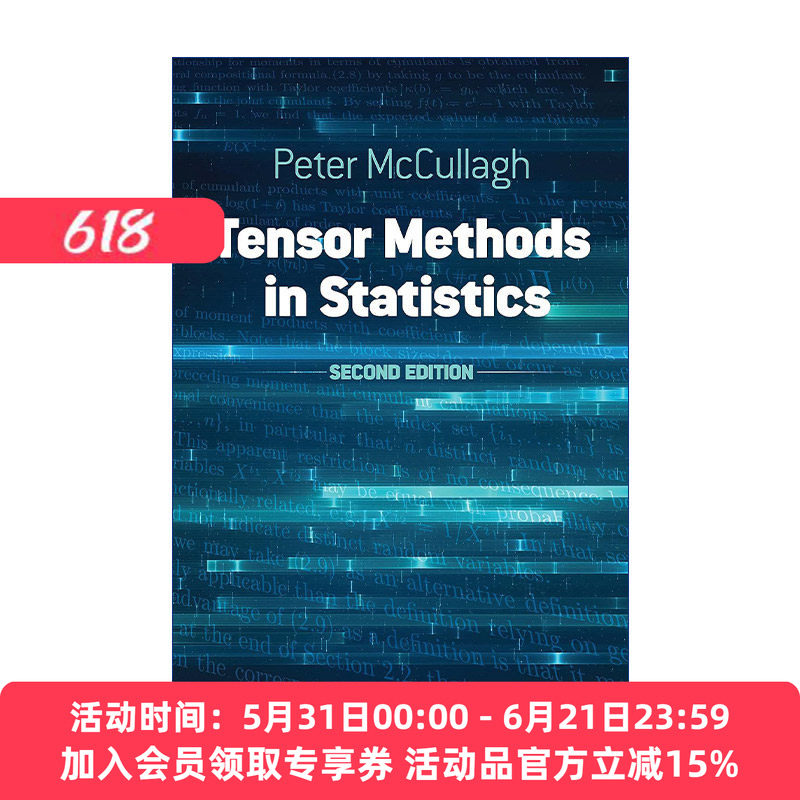 统计学中的张量方法  英文原版 Tensor Methods in Statistics 第二版 芝加哥大学统计学教授Peter McCullagh 进口英语原版书籍