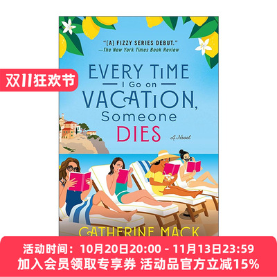 英文原版 Every Time I Go on Vacation  Someone Dies 每次我去度假 都会有人死去 推理小说 英文版 进口英语原版书籍