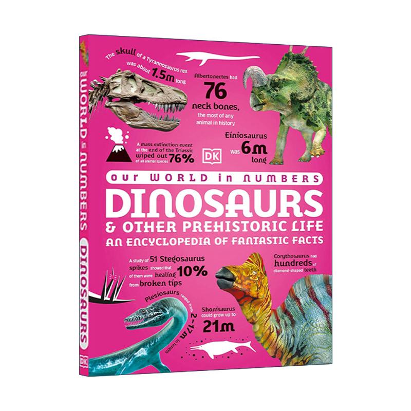 英文原版 Our World in Numbers Dinosaurs & Other Prehistoric Life 数字世界 恐龙和史前生物 DK儿童科普百科进口英语原版书籍