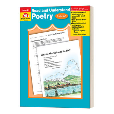 英文原版 Read & Understand Poetry Grades 4-5 阅读与理解系列 诗歌 四五年级 英文版 进口英语原版书籍