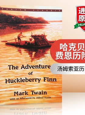 哈克贝利费恩历险记 英文原版 The Adventures of Huckleberry Finn 马克吐温 汤姆索亚历险记 续集 英文版进口原版英语文学书籍