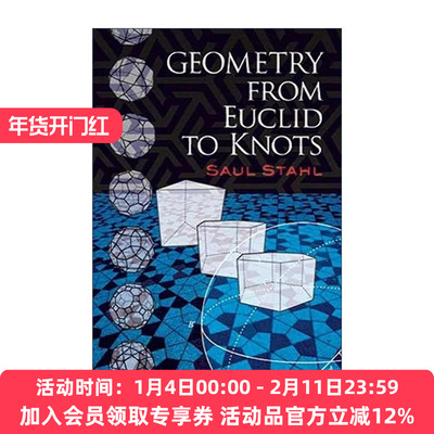 英文原版 Geometry from Euclid to Knots 几何学 从欧几里得到绳结 数学 Saul Stahl 英文版 进口英语原版书籍