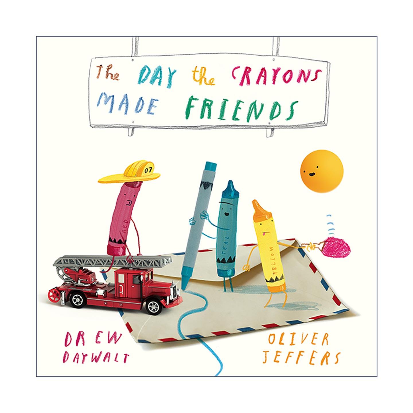英文原版 The Day the Crayons Made Friends 小蜡笔交朋友 儿童精装绘本 小蜡笔大罢工系列作者德鲁·戴沃特 Oliver Jeffers