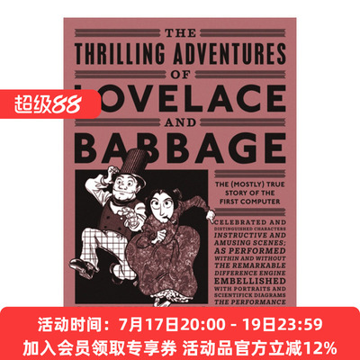 英文原版 The Thrilling Adventures of Lovelace and Babbage 洛夫莱斯和巴贝奇的惊奇冒险 漫画小说 世界上第一台计算机的故事