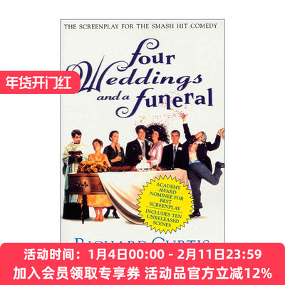 四个婚礼和一个葬礼  英文原版 Four Weddings and a Funeral 喜剧剧本 英文版 进口英语原版书籍
