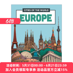 英文原版 Cities of the World: Cities of Europe 世界城市之欧洲的城市 儿童科普绘本 英文版 进口英语原版书籍