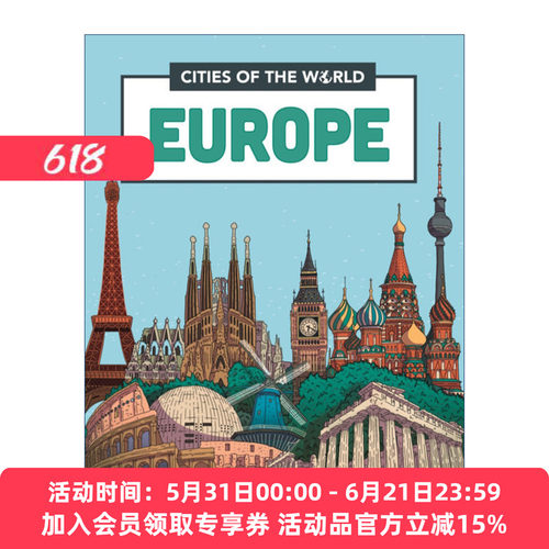 英文原版 Cities of the World: Cities of Europe 世界城市之欧洲的城市 儿童科普绘本 英文版 进口英语原版书籍