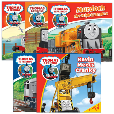 英文原版 Thomas & Friends 托马斯和朋友们系列绘本5册 托马斯小火车 凯文遇见克兰奇 丹尼斯 路西 默多克 英文版 进口原版书籍