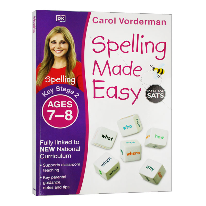 英文原版 Spelling Made Easy Ages 7-8 Key Stage 2 DK拼写一点通练习本 7-8岁 英文版 进口英语原版书籍