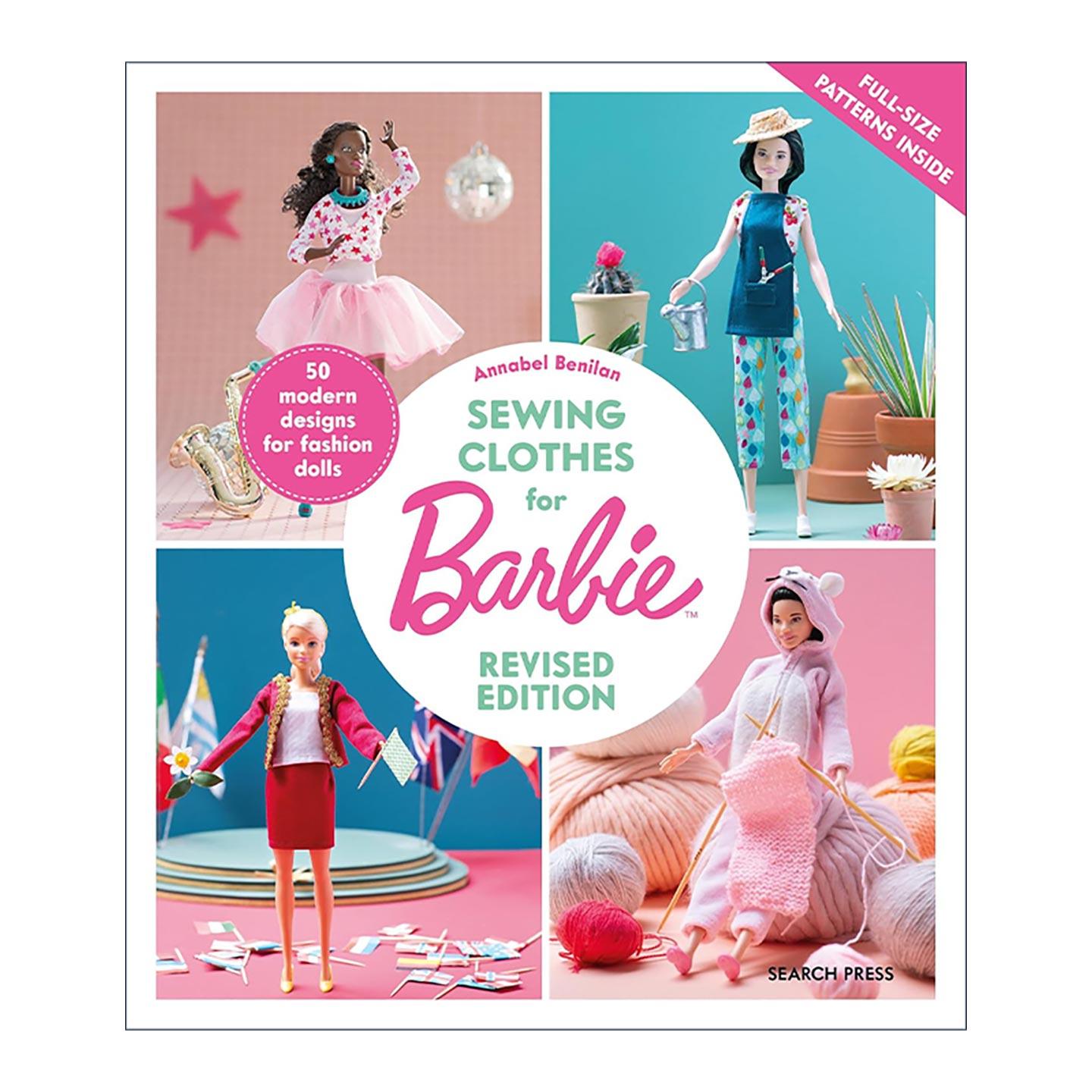 英文原版 Sewing Clothes for Barbie 50 Modern Designs for Fashion Dolls 芭比娃娃服装缝纫书 从日常到礼服的50款现代设计