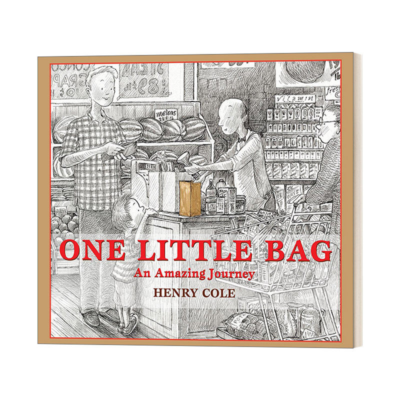 一个小袋子的奇妙旅程 英文原版绘本 One Little Bag 3-6岁精装艺术绘本 英文版 进口英语原版书籍