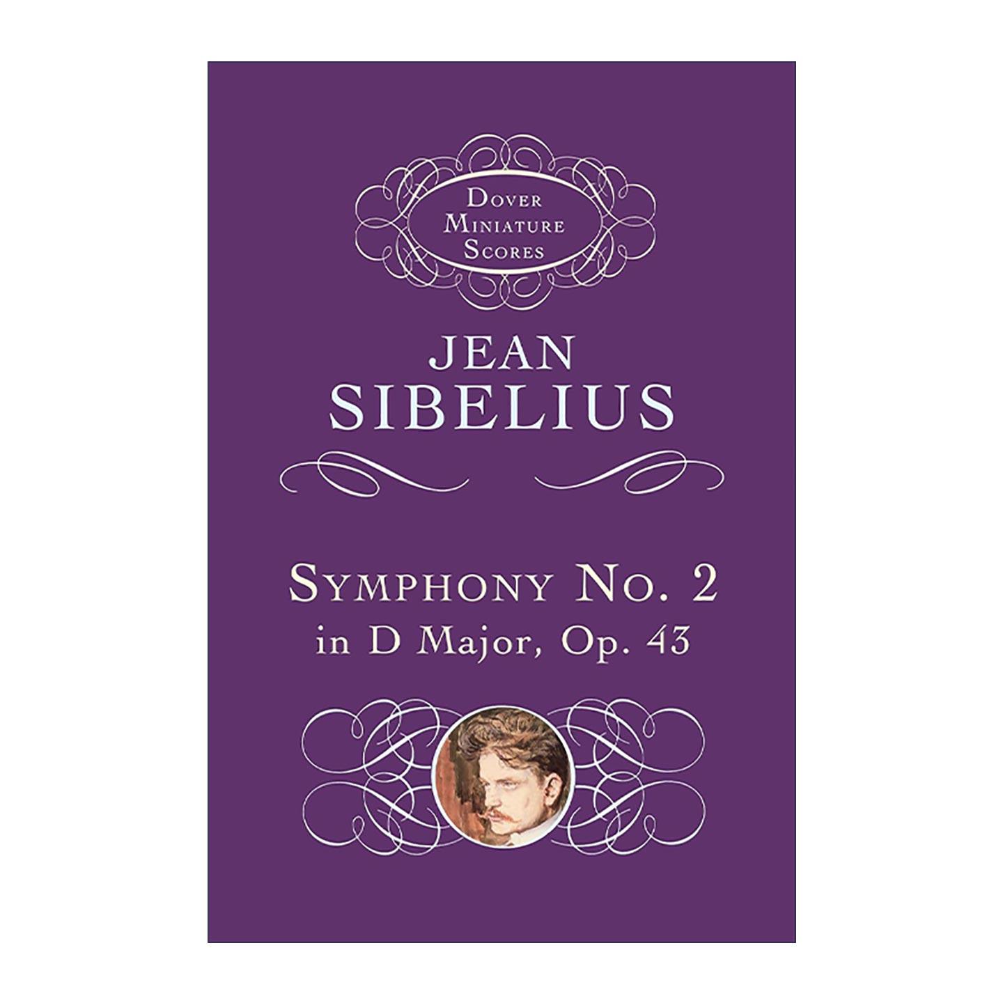 英文原版 Symphony No.2 in D Major Op.43 让·西贝柳斯D大调第二号交响曲全谱 英文版 进口英语原版书籍