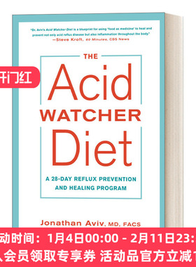 英文原版 The Acid Watcher Diet胃酸观察饮食 为期28天的回流预防和治疗方案 Jonathan Md Facs Aviv 英文版 进口英语原版书籍