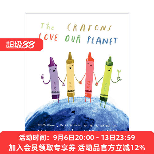 英文原版 The Crayons Love Our Planet 小蜡笔爱地球 Oliver Jeffers精装绘本 英文版 进口英语原版书籍
