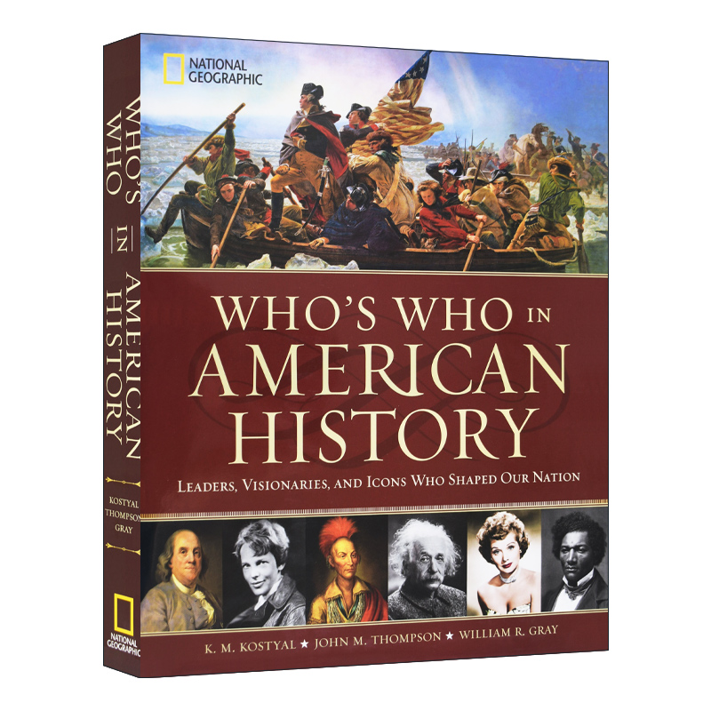 英文原版 Who's Who in American History 美国历史上谁是谁 美国的总统 梦想家 艺人 英文版 进口英语原版书籍 书籍/杂志/报纸 人文社科类原版书 原图主图