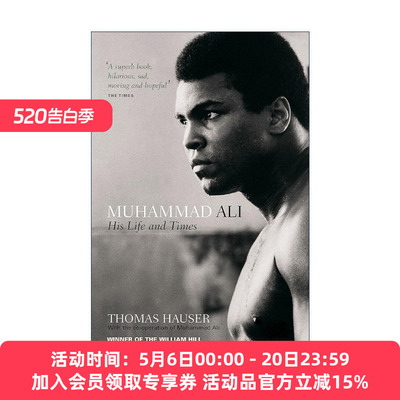 英文原版 Muhammad Ali His Life and Times 拳王阿里传记 英文版 进口英语原版书籍