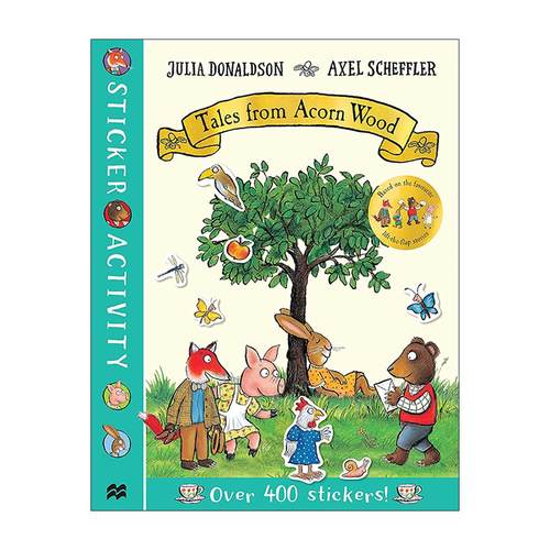 英文原版 Tales from Acorn Wood Sticker Book 橡树林故事贴纸活动书 400+贴纸 朱莉娅·唐纳森 英文版 进口英语原版书籍