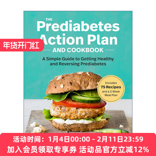 英文原版 The Prediabetes Action Plan and Cookbook 糖尿病前期行动计划和食谱 预防治疗简单指南 注册营养师Cheryl Mussatto