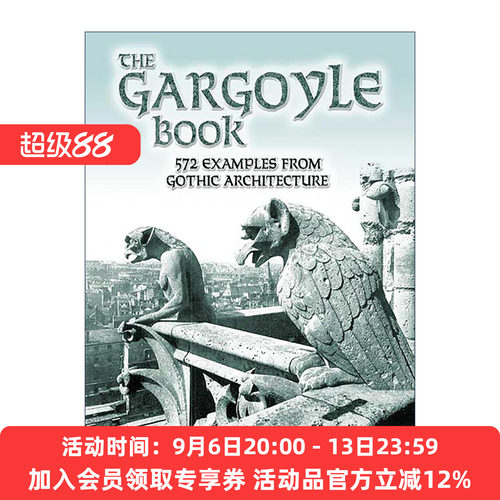 英文原版 The Gargoyle Book 石像鬼之书 572个哥特式建筑实例 中世纪设计 Lester Burbank Bridaham 英文版 进口英语原版书籍