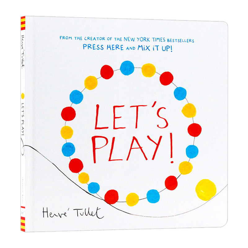大家一起玩 英文原版 Let's Play 颜色认知 精装 Herve Tullet 埃尔维杜莱 给孩子的儿童艺术启蒙绘本 英文版进口原版英语书籍