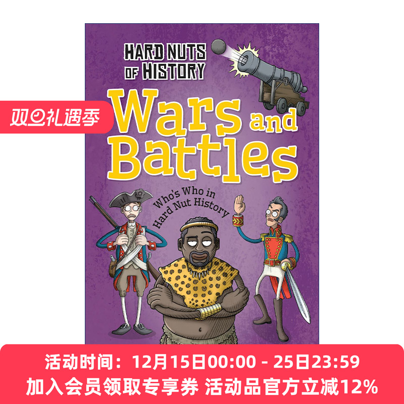 英文原版 Hard Nuts of History Wars and Battles 硬核历史系列 战与争 全彩儿童历史百科章节书 英文版 进口英语原版书籍
