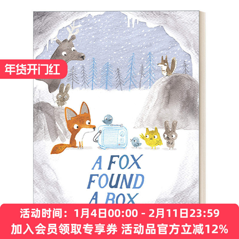 英文原版绘本 A Fox Found a Box 小狐狸找到了一个收音机 3-7岁儿童精装绘本 Ged Adamson 英文版 进口英语原版书籍