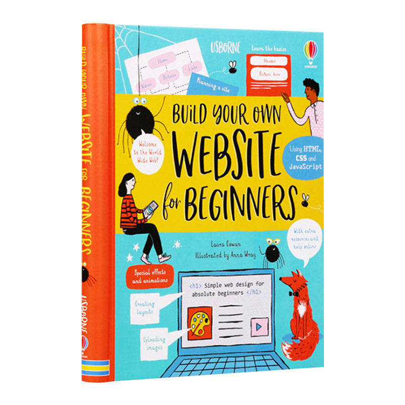 自己创建网站 英文原版 Build Your Own Website for Beginners 初探网站搭建 儿童编程英语启蒙绘本 英文版 进口英语原版书籍