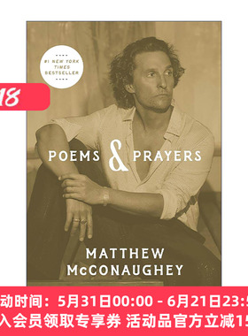 英文原版 Poems & Prayers 诗与祈祷 马修麦康纳自传 Matthew McConaughey 精装 英文版 进口英语原版书籍