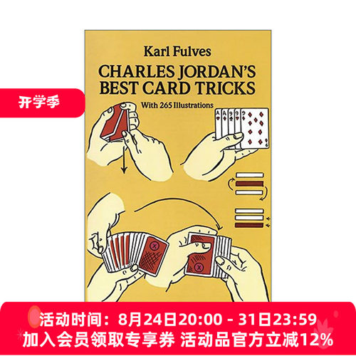 英文原版 Charles Jordan's Best Card Tricks 查尔斯乔丹经典纸牌魔术插图指南 Karl Fulves 英文版 进口英语原版书籍
