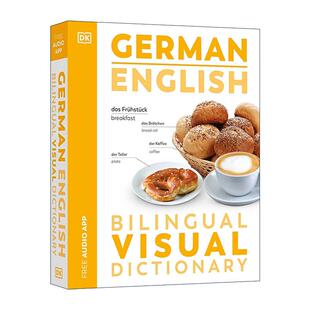 Bilingual Visual 进口英语原版 German 书籍 英文版 English DK德语英语双语视觉图解词典 英文原版 Dictionary