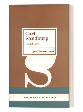 英文原版 Carl Sandburg Selected Poems American Poets Project #23 卡尔·桑德堡诗选 精装美国文库 Paul Berman 英文版 进口书