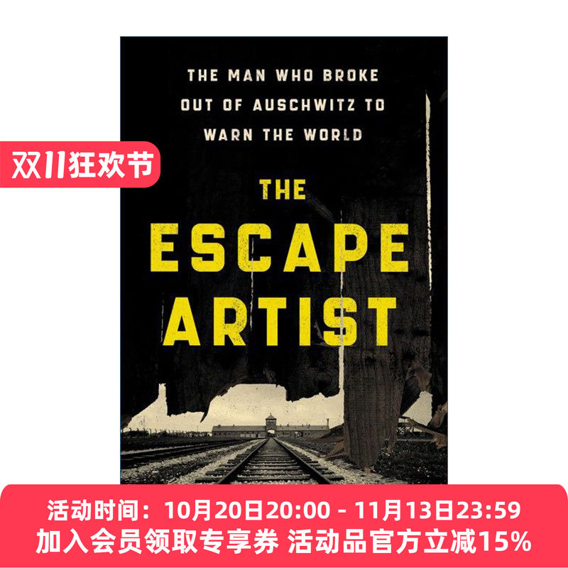 逃亡艺术家 英文原版 The Escape Artist 成功逃出奥辛威治集中营的犹太男孩 真实历史故事 英文版 进口英语原版书籍