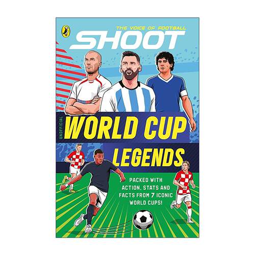 英文原版 Shoot World Cup Legends 射门 世界杯传奇 儿童足球科普书 英文版 进口英语原版书籍