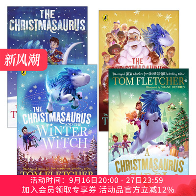 英文原版 The Christmasaurus 圣诞恐龙系列4册 Tom Fletcher 英文版 进口英语原版书籍