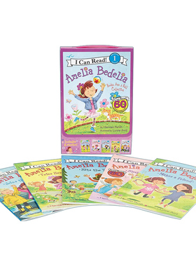 英文原版 Amelia Bedelia I Can Read Box Set 2 糊涂女佣阿米莉亚 分级阅读5册盒装 我能读Level 1 英文版 进口英语原版书籍