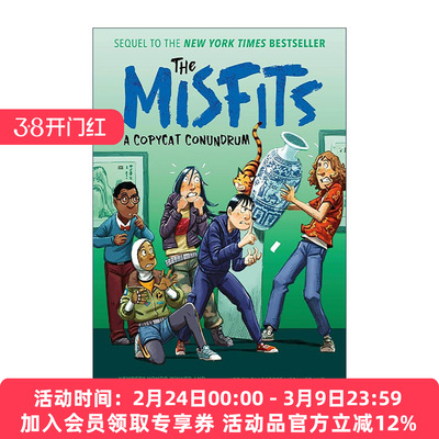 英文原版 The Misfits 02 A Copycat Conundrum 异类系列2 模仿难题 儿童冒险小说 纽伯瑞奖得主Lisa Yee 精装 进口英语原版书籍