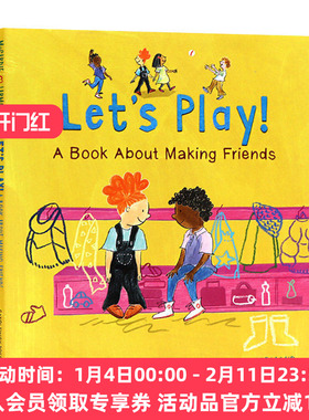 英文原版 Let&rsquo;s Play! A Book About Making Friends 我们一起玩吧 精装绘本 儿童启蒙早教图画书 英文版 进口英语原版书籍