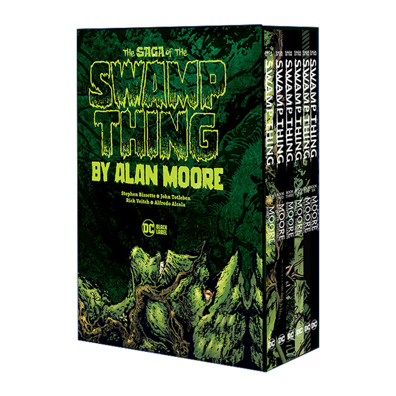 英文原版 Saga of the Swamp Thing Box Set 沼泽怪物 六卷盒装套装 DC漫画 Alan Moore 英文版 进口英语原版书籍