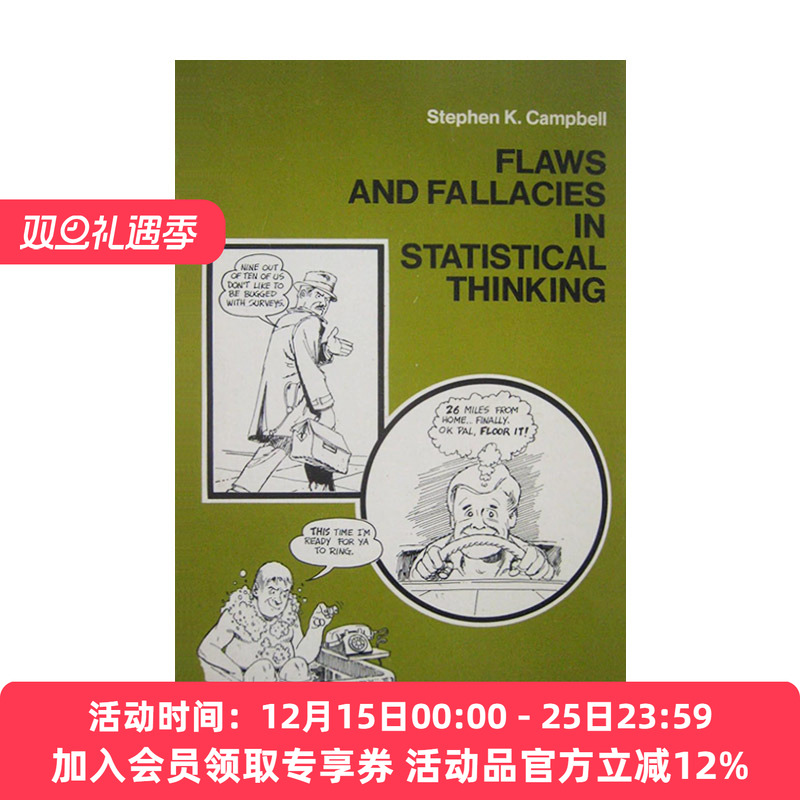 英文原版 Flaws and Fallacies in Statistical Thinking 统计思维中的缺陷和谬误 数学 Stephen K. Campbell 进口英语原版书籍