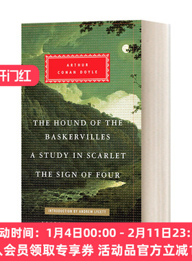 英文原版小说 The Hound of the Baskervilles Study in Scarlet The Sign of Four 福尔摩斯探案 Everyman 英文版 进口英语书籍