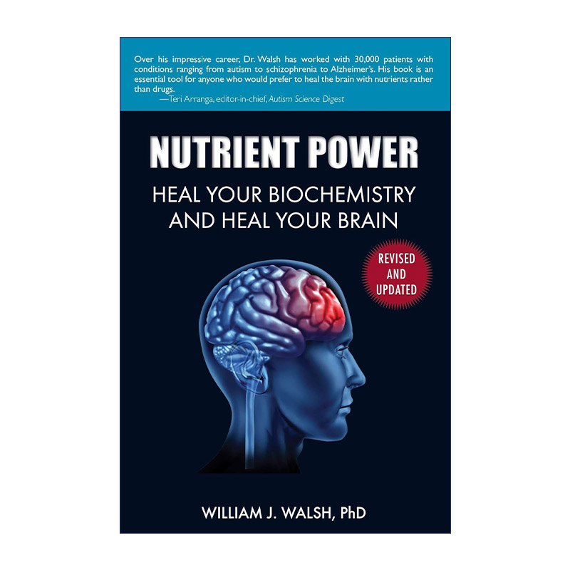 英文原版 Nutrient Power 营养力量 治愈你的生物化学和大脑 儿童抽搐症 英文版 进口英语原版书籍