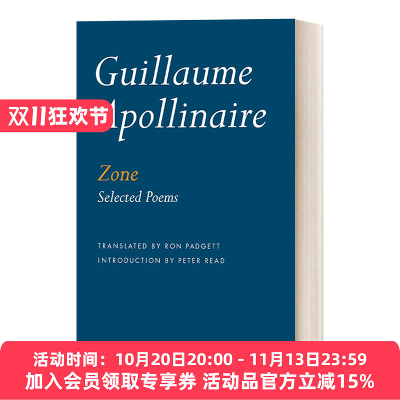 英文原版 Zone Selected Poems NYRB Poets 阿波里奈尔诗选 纽约书评诗人系列 Guillaume Apollinaire 英文版 进口英语原版书籍