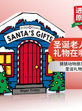 英文原版绘本 Search And Find Santa'S Gifts 圣诞老人的礼物在哪里 拉拉操作书 异形纸板书 英文版 进口英语原版书籍