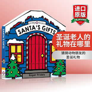 Find Gifts 绘本 And 英文版 书籍 英文原版 异形纸板书 Santa Search 礼物在哪里 圣诞老人 进口英语原版 拉拉操作书