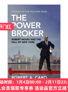 成为官僚 英文原版 The Power Broker 罗伯特·A·卡洛 普利策奖小说 英文版 进口英语原版书籍